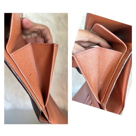 💃LOUIS VUITTON Monogram Porte Tresor Trifold Wallet Brown - Picture 9 of 13